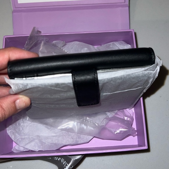 NWT Femme De Cupcakes Black Compact Bifold Wallet - Picture 4 of 7